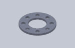 Circular flanges with accurate bolt holes